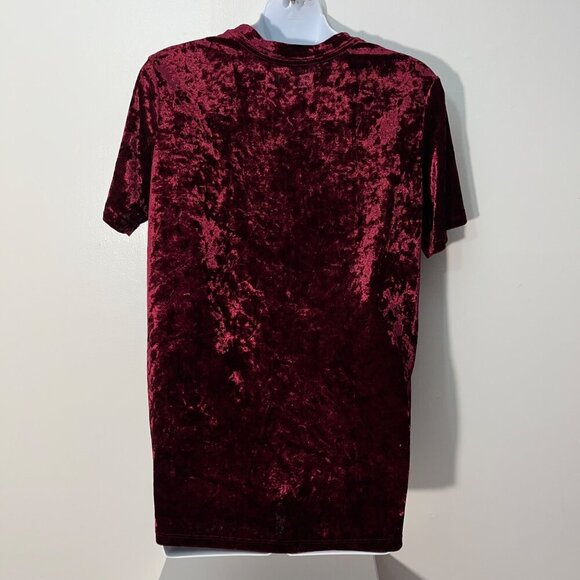 Pink Floyd Dark Side Of The Moon Red Crushed Velvet T-SHIRT  M - Picture 4 of 4